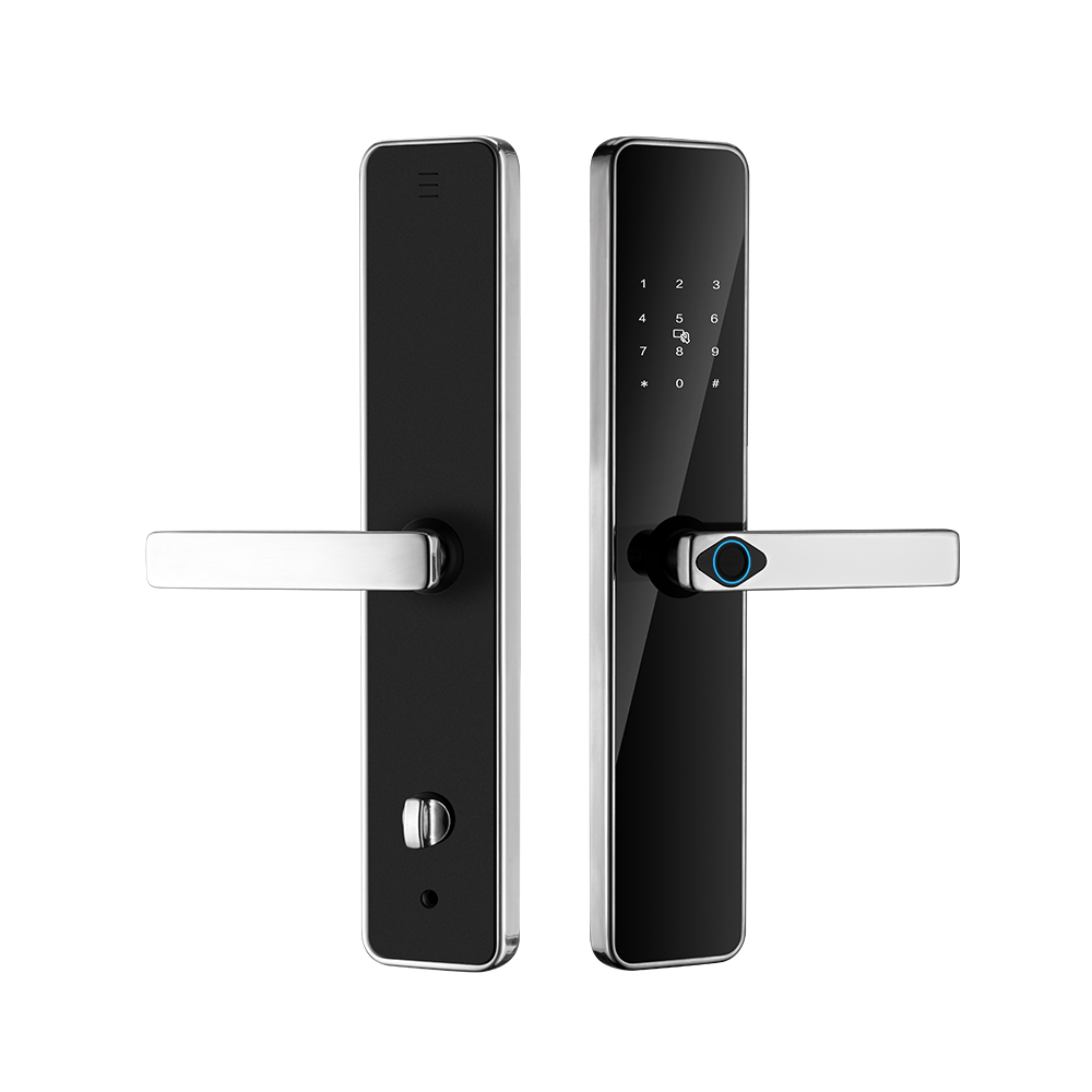 1 304 Stainless Steel Smart Door Lock with Fingerprint, Password, Card & Key Access – Tuya/TonTon App Compatible - Image 1